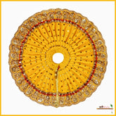 Shaneel Cutdana Lace Work Yellow Laddu Poshak